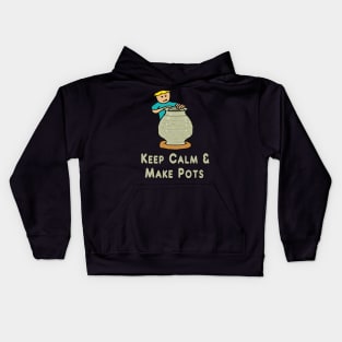 Keep Calm Pottery Kids Hoodie